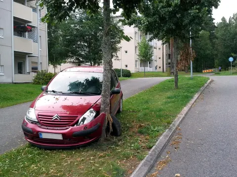 Remorquage après accident : photographie illustrative